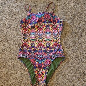Speedo Endurance Women's One Piece Swimsuit - Multicolor Mosaic - Size 6/32